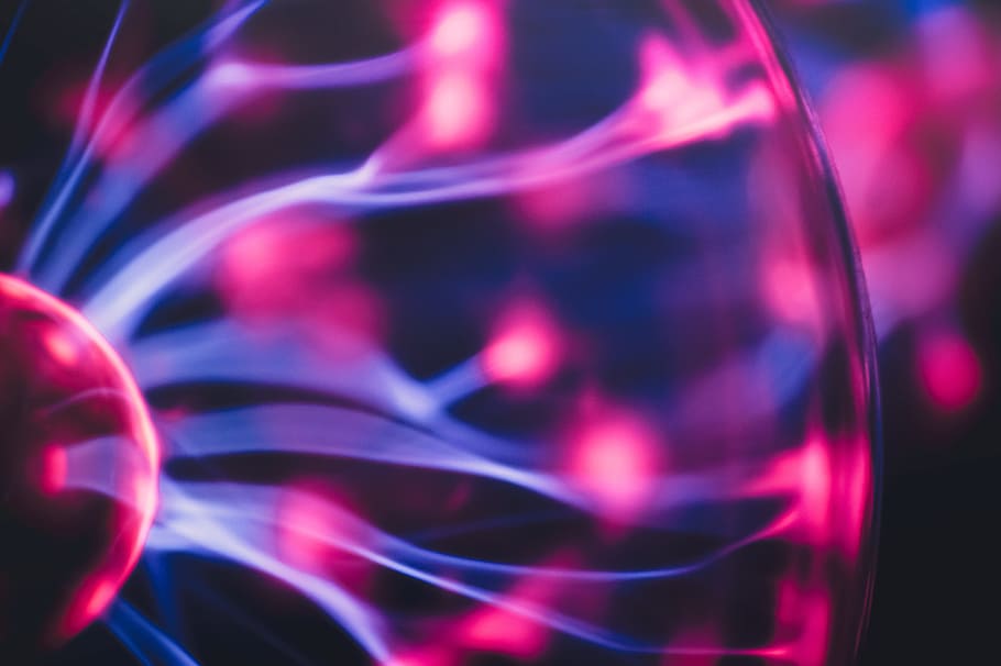 In both plasma globes and lightning bolts, the path of electrons is visible.