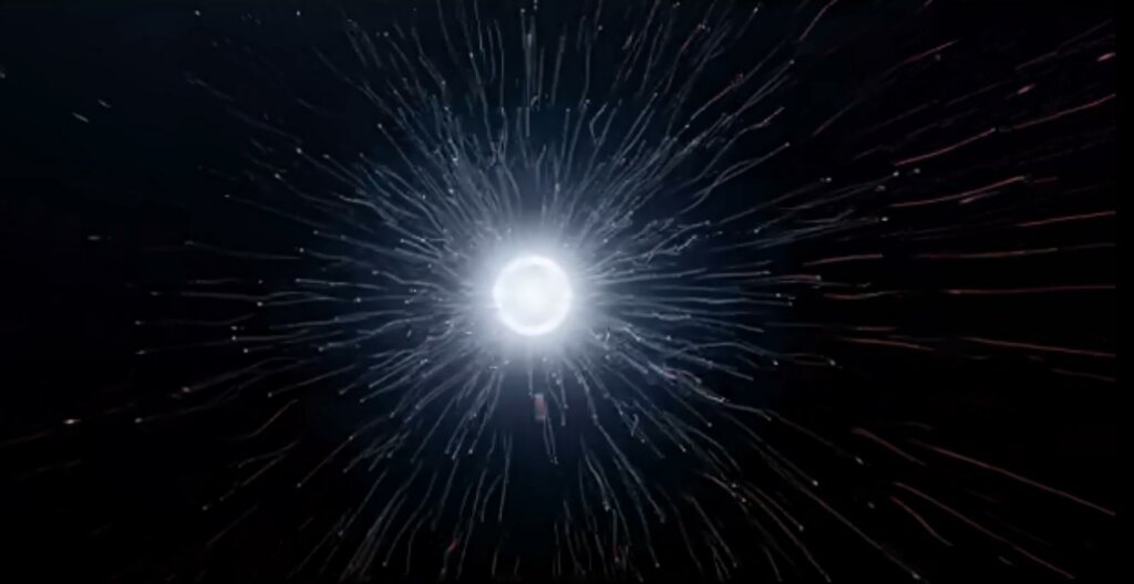 Some day, <span class="katex-eq" data-katex-display="false">10^{100}</span> years from now, the last black hole will evaporate in a shower of subatomic particles. Will all of existence have been for naught? Image Credit: Timelapse of the future