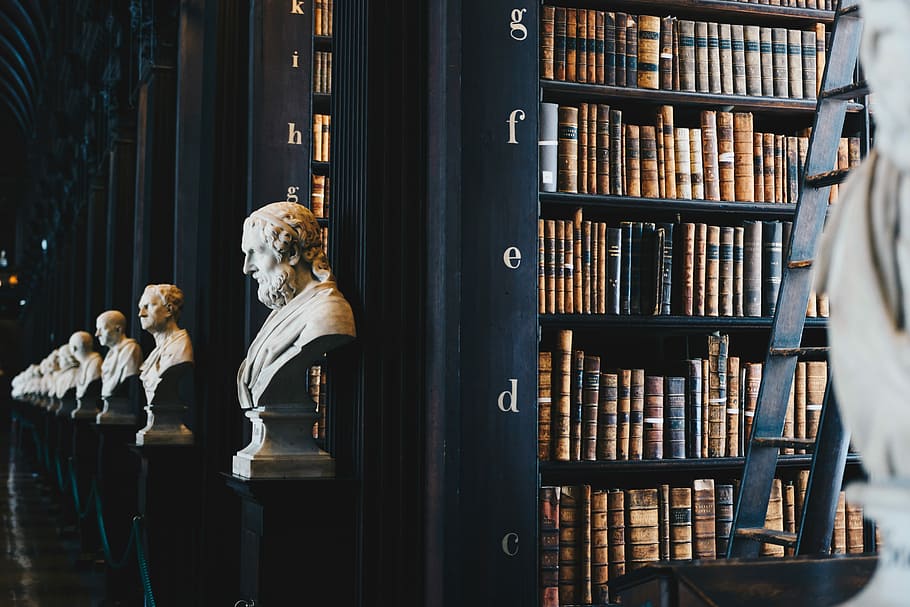 The Library of Babel, containing every 410-page book, seems to go on forever.
Image Source: The Long Room pf The Old Library at Trinity College
